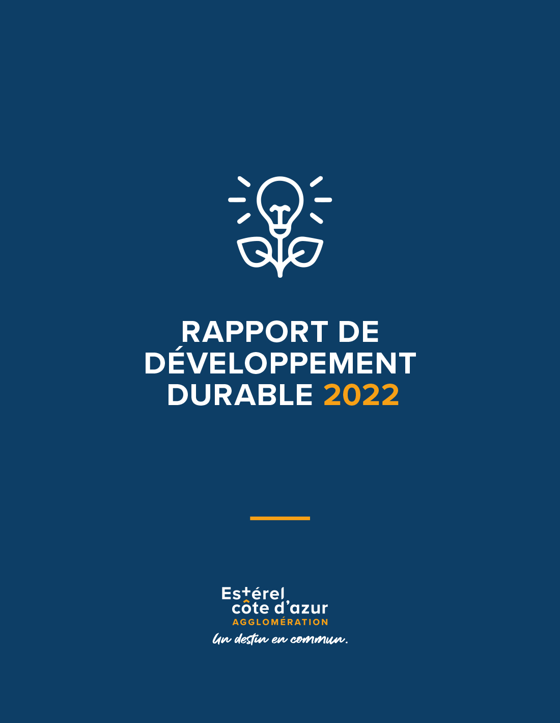 Rapport développement durable 2022 - couverture couverture du rapport de développement durable 2022